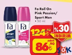 FA ROLL-ON DEODORANT PİNK PASSİON / SPORT MEN 50 ML
